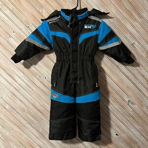 EdcoX7 Durasuit Durable Black & Blue One Piece Insulated Snowsuit 2/3T Kids